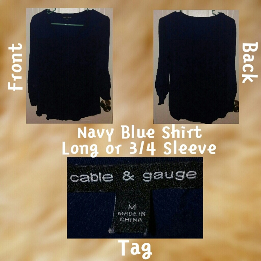 Navy Blue Shirt